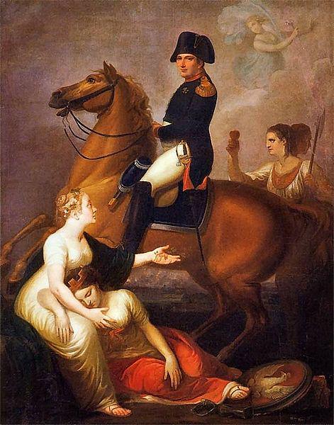 Jozef Peszka Allegorical scene with Napoleon oil painting picture